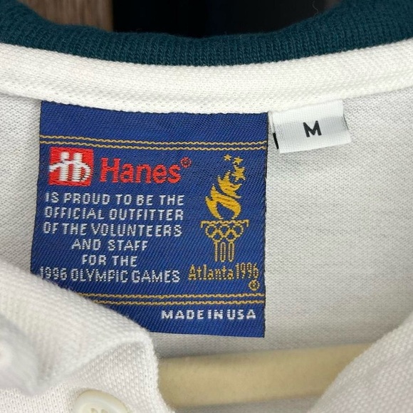 VTG 1996 Atlanta Olympics Polo – Men’s M – All Over Print, Retro Vibes - Picture 4 of 8